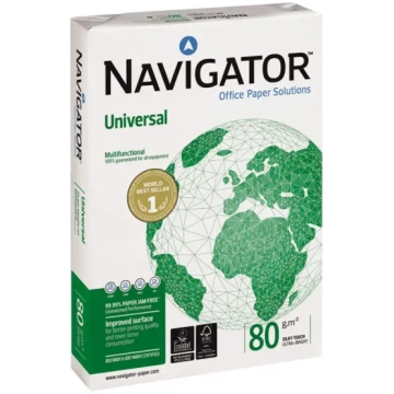 Papīrs Navigator Universal, A4, 80g/m2, 500 loksne