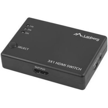 Pārslēdzējs Video - Lanberg - 5 x HDMI + Micro USB