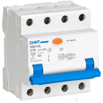 Chint | Circuit breaker RCBO, NB310L/3N, 3P+N, C20