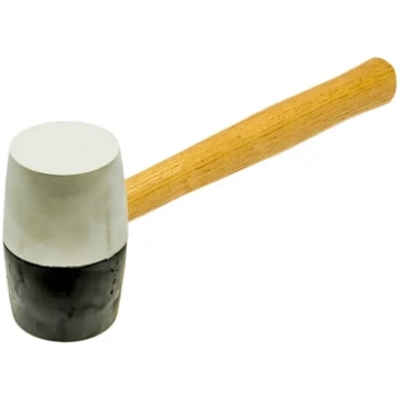 Gumijas āmurs balts/melns 55mm 255g, FASTER TOOLS 