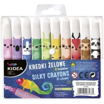 Želejas zīmuļi "silky Zoo" 10 krāsas ar twister Ki