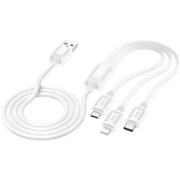 Hoco X74 3-in-1 USB-A uz Lightning / Micro-USB / U