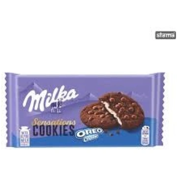 MILKA Sensations Cookies Oreo cream cepumi 156g