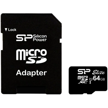 SILICON POWER Elite - flash memory card - 64 GB - 