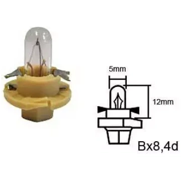 Spuldze 12V 1,5W, BX8,4D