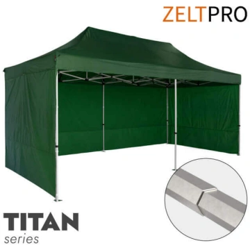 Tirdzniecības telts 4x8 Zaļa Zeltpro TITAN