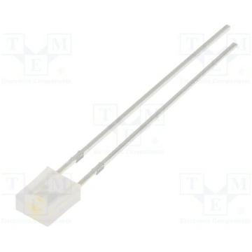 LED; white warm; rectangular; 2x4x5mm; 330÷500mcd;