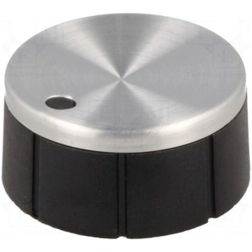 Knob | with pointer | aluminium,thermoplastic | Øs