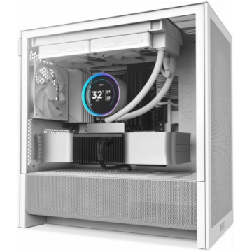 NZXT PC CASE H3 Flow mATX mini Tower white | CC-H3