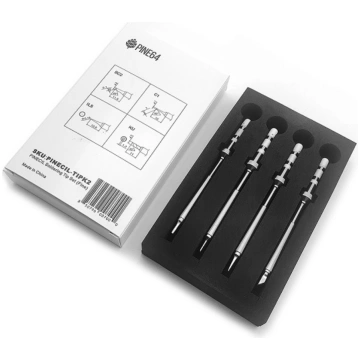 Set of 4 Pinecil soldering tips - Fine series type