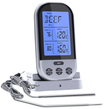 Wireless Dual Probe Temperature Barbecue Grill Mea