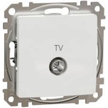 TV ligzda caurejoša 7dB , balta Sedna Design SDD11