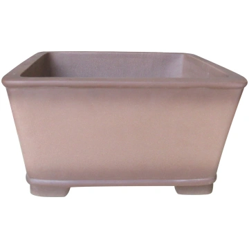 14" Unglazed Semi-Cascade Bonsai Pot (Dark Sand)