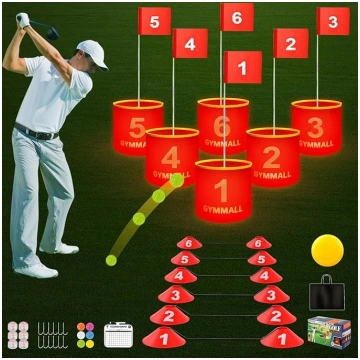 Golfs Gmae Bucket, 6 Bukcets pagalma golfa spēļu k