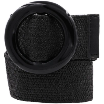 Circle Acrylic Buckle Belt - Black Art Box