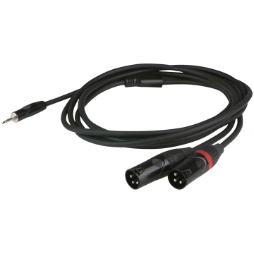 DAP audio kabeļa stereo 3,5 mm ligzda - 2 XLR vīrs