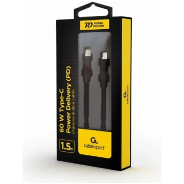 CABLE USB-C PD 1.5M/CC-USB2-CMCM60-1.5M GEMBIRD