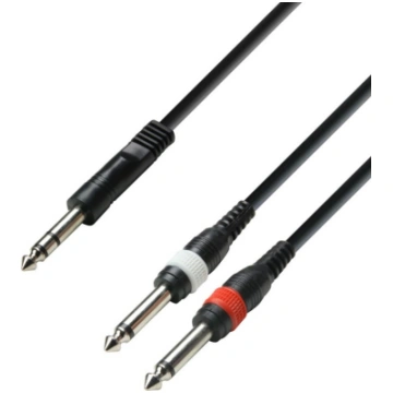 Adam Hall Cables 3 STAR 2 Jack TS x Jack TRS | 6 m