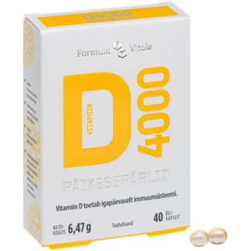 FORMULA VITALE D VITAMĪNS 4000 CPS N40 ELEPHANT CO