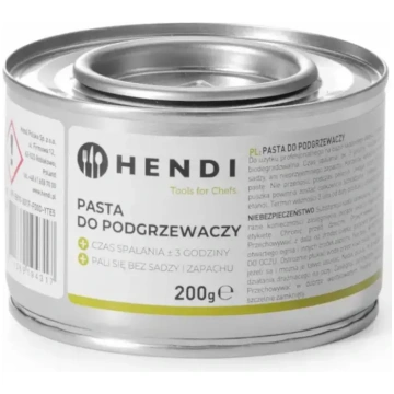 Gastronomiskā sildītāja degvielas pasta - etanols,