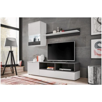 MINI wall unit white/Norwegian oak Halmar FUR-MINI