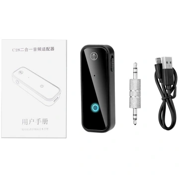2 vienā bezvadu Bluetooth 5.0 uztvērēja raidītāja