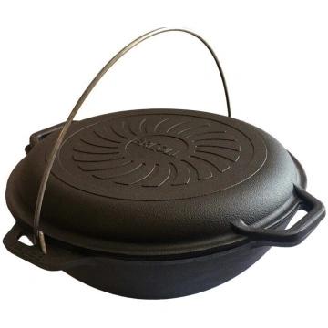 4 l čuguna katls ASIAN Lid-Pan Brizoll