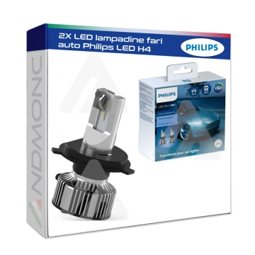 2X LED lampadine fari auto Philips LED H4 Andmonc