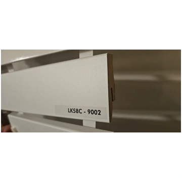MDF grīdlistes 9002 balts matets - 9002