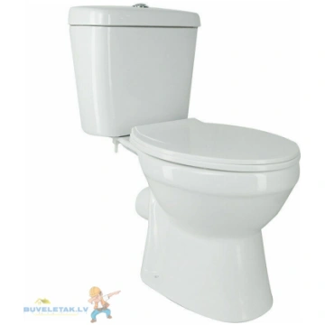 WC pods Econom ar hor.izvadu,3/6l,ar PP vāku,ūdens
