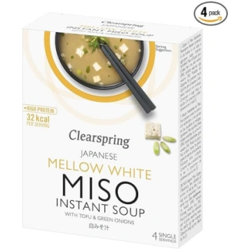 Clearspring Mellow White Miso tūlītēja zupa ar tof