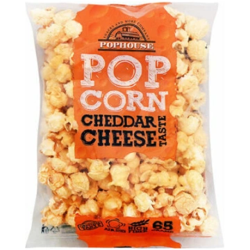 Popkorns ar čedara siera garšu 65g, Pophouse
