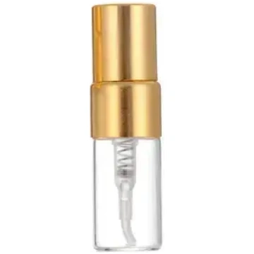 By Perfume refillable 2ml gold glass perfume bottl