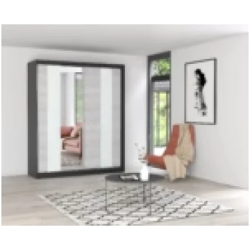 Skapis MULTI 32 203 cm - Melns