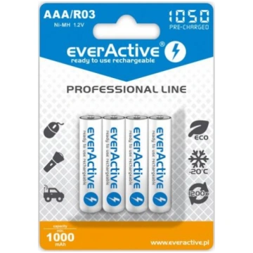 AKAAA.eA.PL4; R03/AAA akumulatori 1.2V everActive 