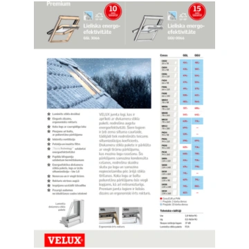 VELUX Jumta logs GGL 3066 PK04 ar dubulto stikla p