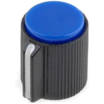 KK-12; Knob; with pointer; plastic; Øshaft: 6.35mm