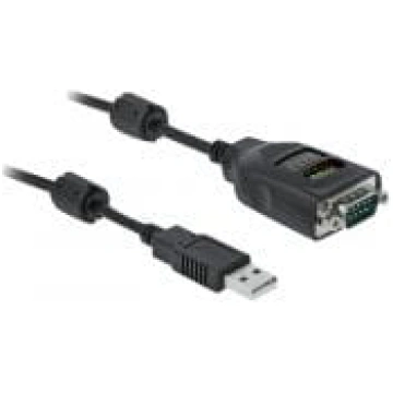 USB Type-A to Serial DB9 Adapter with 9 LED RS-232