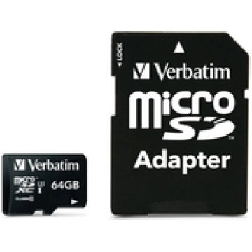 Verbatim PRO - flash memory card - 64 GB - microSD