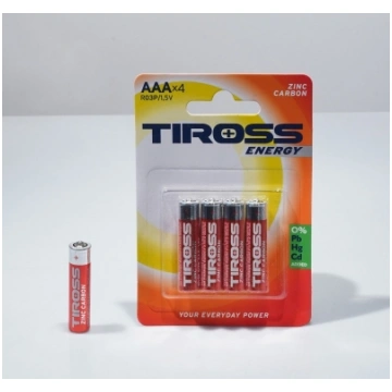 Baterijas AAA Tiross 4gab