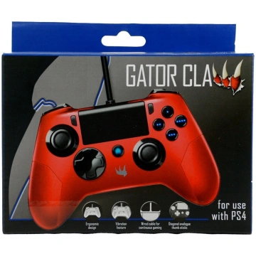 Playstation 4 - Gator Claw Wired Controller (Red) 