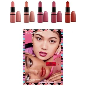 Mini Lipstick Kit Set MAC: Amplified, Matte, Cream