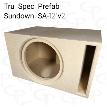 TRU SPEC Prefab Single 12" Subwoofer Enclosure Sun