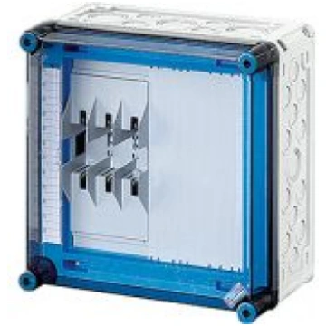 Mi HRC fuse box 1xHRC 00 3-pole, busbar 250 A, 5-p