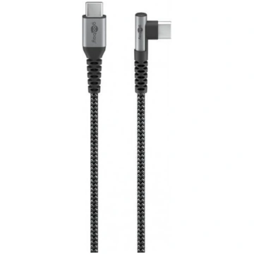 Kabel USB Goobay USB-C - USB-C 0.5 m Szary 1353997