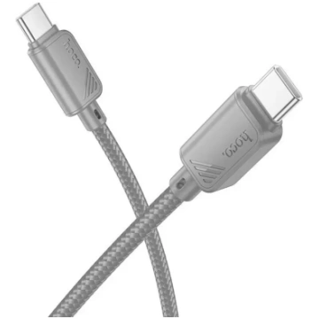 Cable USB C to USB C Hoco 3A 60W 1 m X113 gray | 6