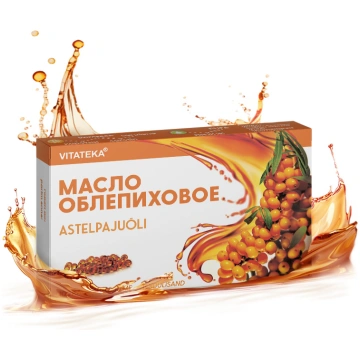 Vitateka Sea Buckthorn oil 300mg 100 capsules