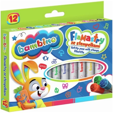 BAMBINO zīmogu pildspalvas 12 krāsās
