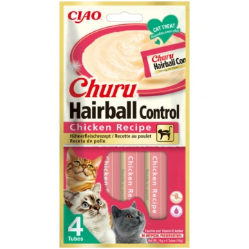 Churu Cat Hairball Control vista 12x60 g - biezeni