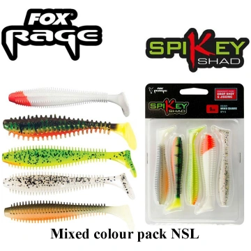 Gumijas zivtiņas Fox Rage SPIKEY SHAD Mixed 5pcs N